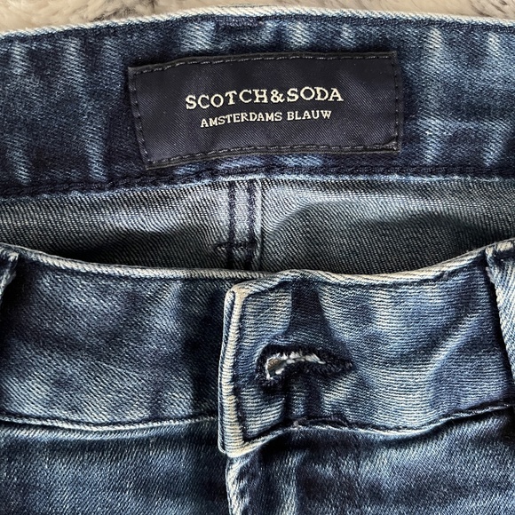 Scotch & Soda Mens Tye Blue Jeans W30 L32 - Picture 2 of 9